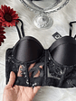 BASIC GUIPIURE BUSTIER NEGRO - Miniatura 4