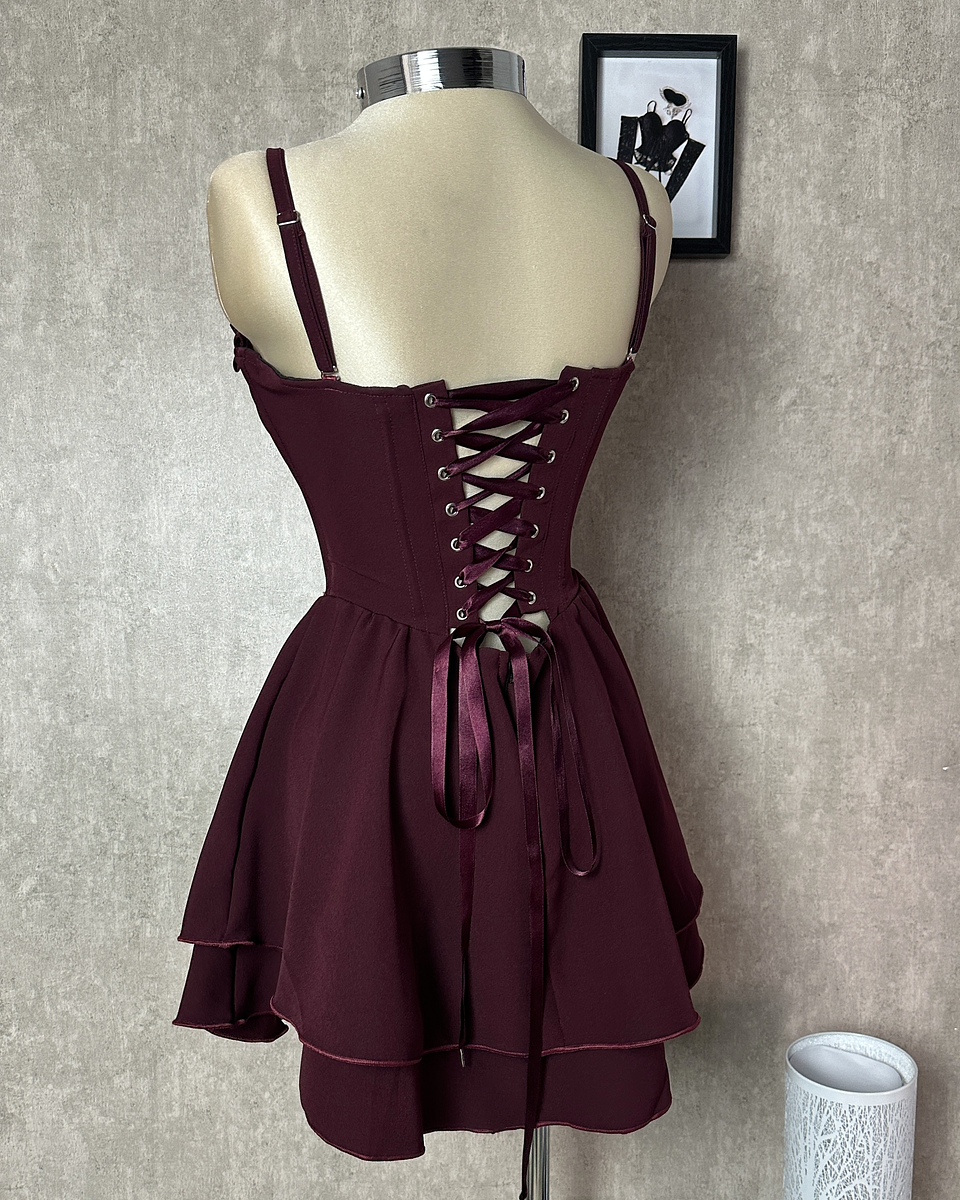VIVIAN DRESS VINOTINTO 4