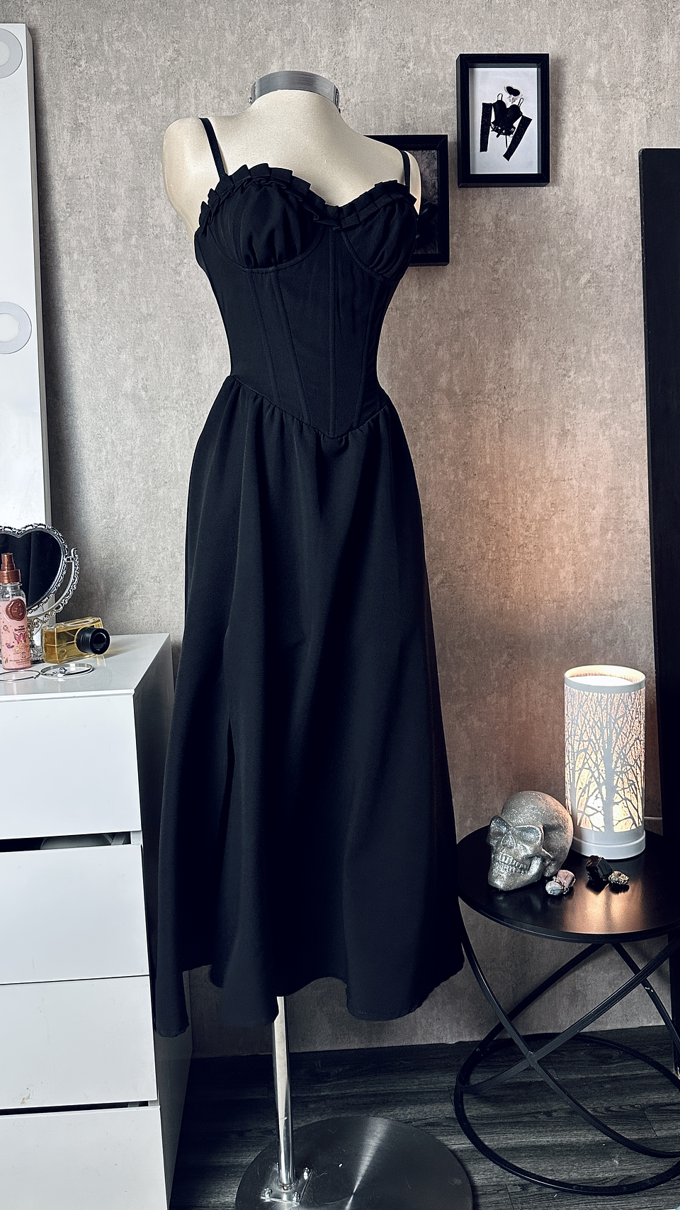VIVIAN DRESS NEGRO LARGO 2
