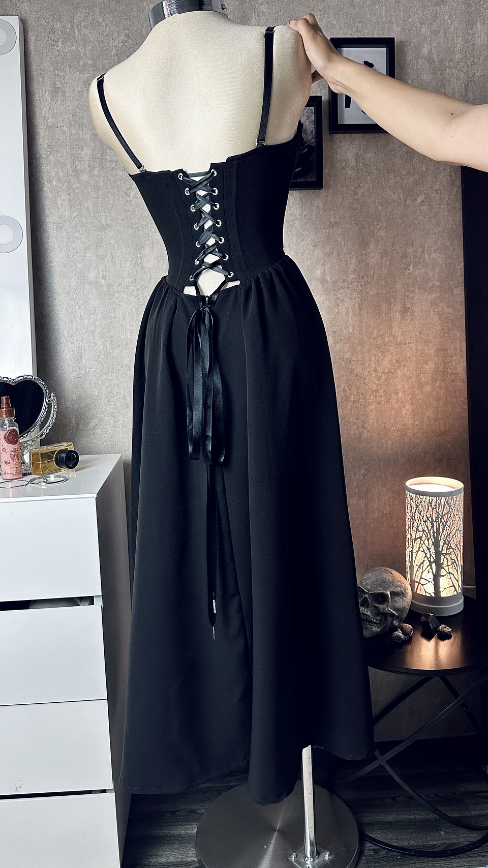 VIVIAN DRESS NEGRO LARGO 4