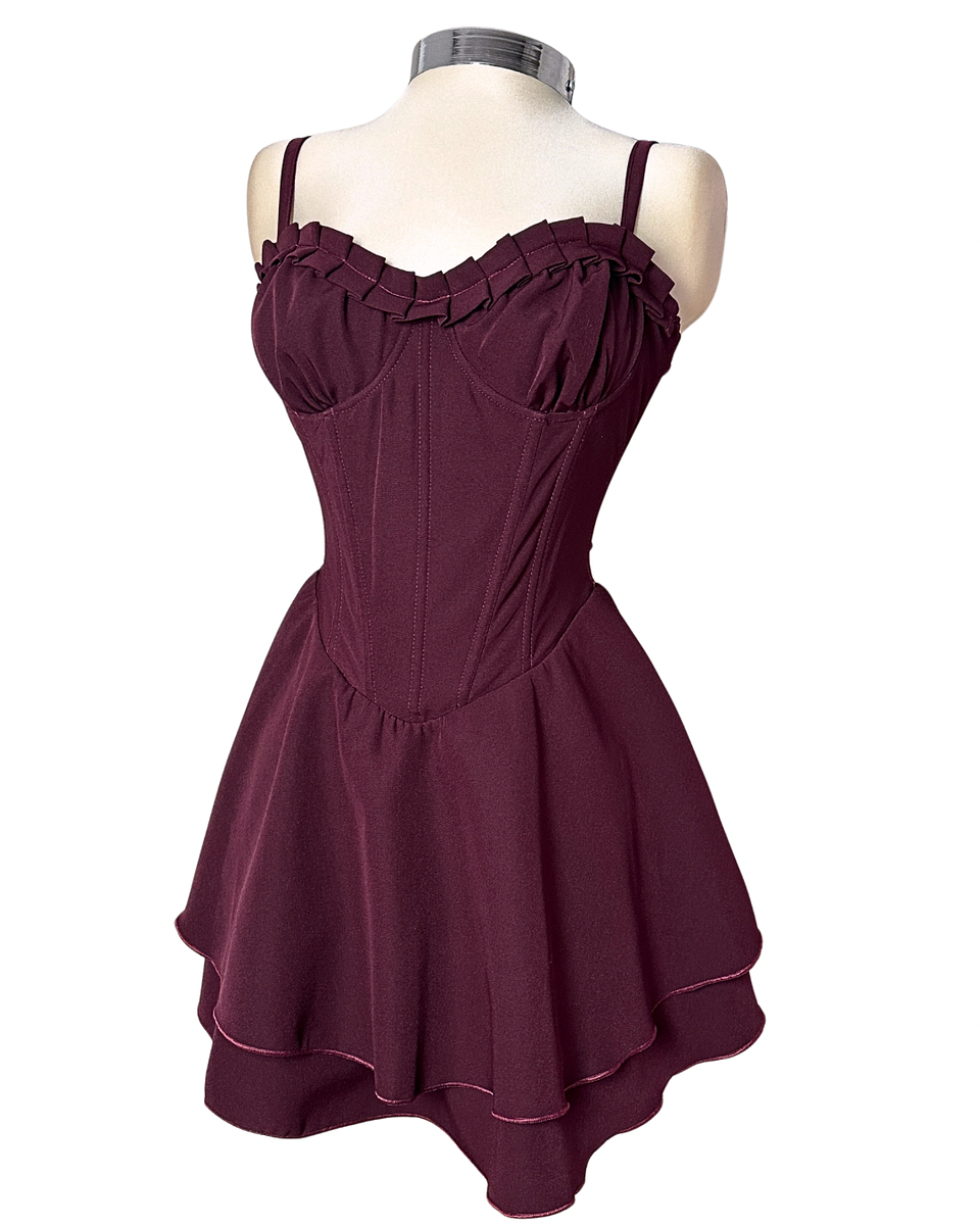 VIVIAN DRESS VINOTINTO 1