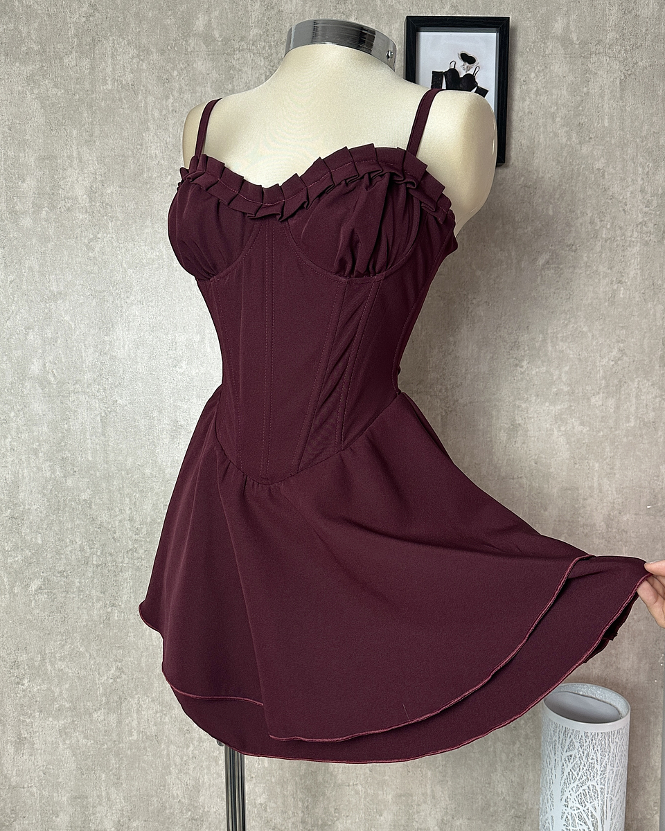 VIVIAN DRESS VINOTINTO 2