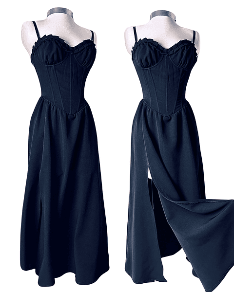 VIVIAN DRESS NEGRO LARGO