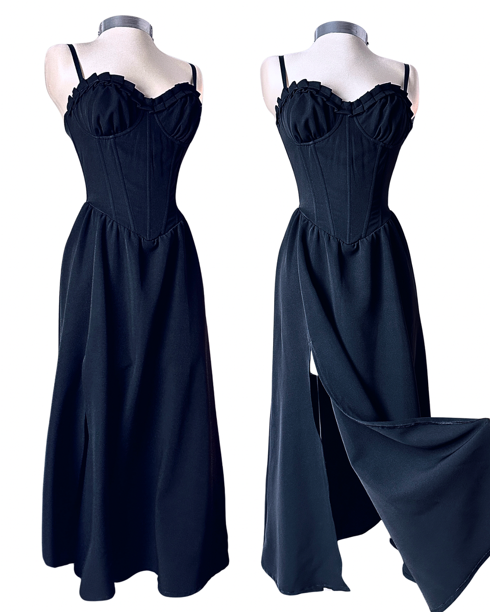 VIVIAN DRESS NEGRO LARGO 1