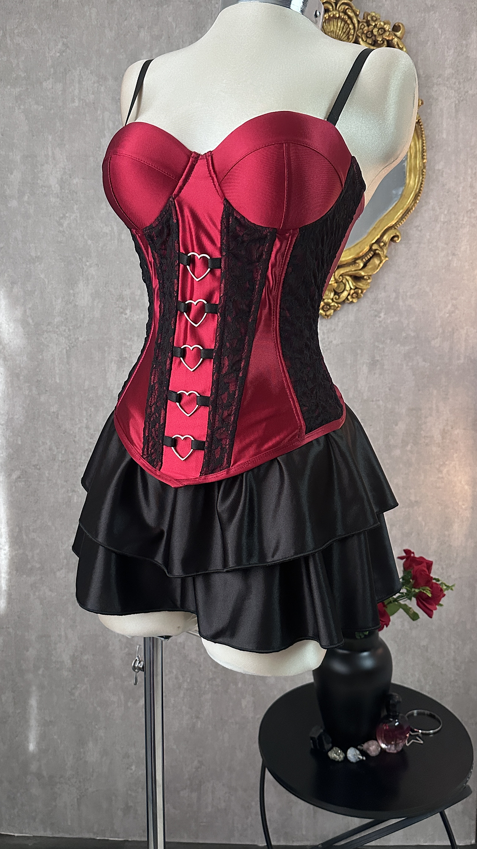 SWEET POISON CORSET VINOTINTO  2