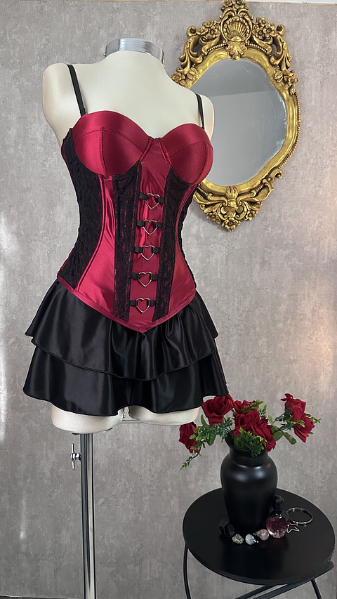 SWEET POISON CORSET VINOTINTO 