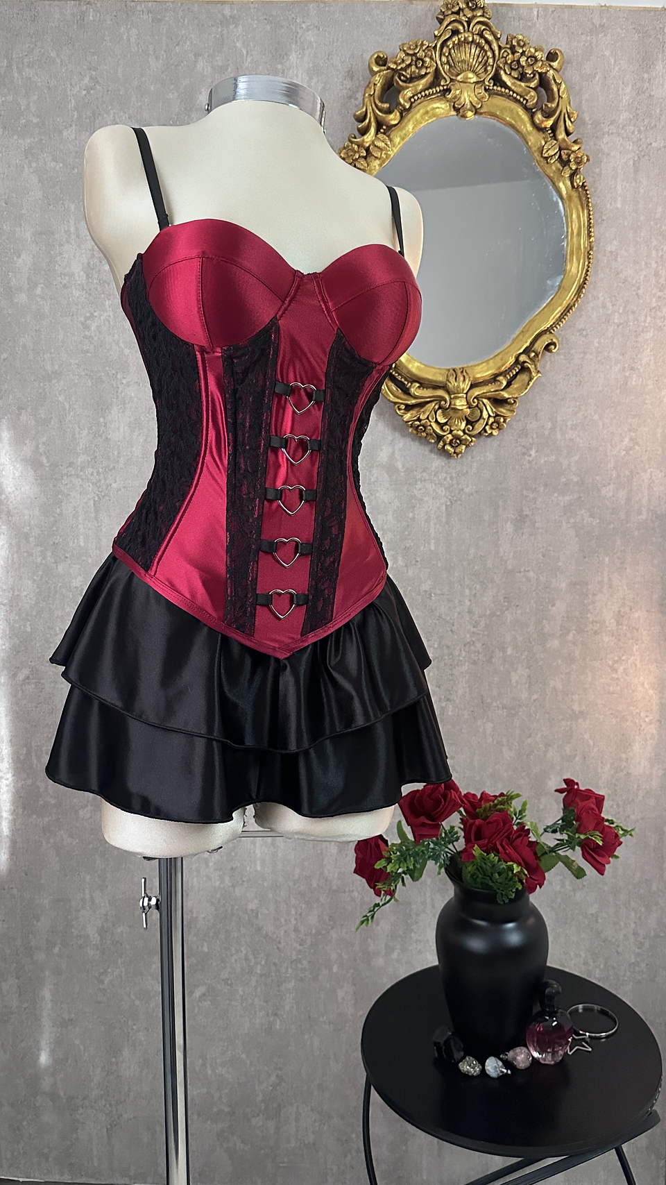 SWEET POISON CORSET VINOTINTO  1