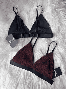 TOP BASIC TRIANGULO SHINE ROJO