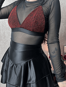 TOP BASIC TRIANGULO SHINE ROJO