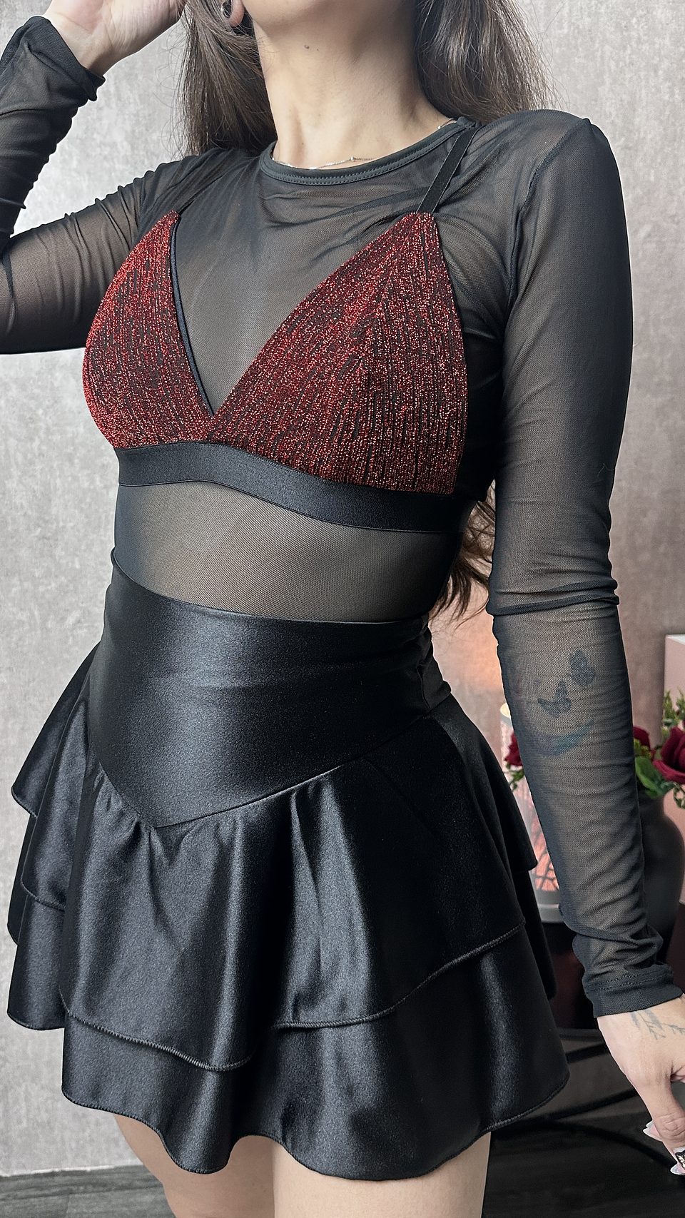 TOP BASIC TRIANGULO SHINE ROJO 2