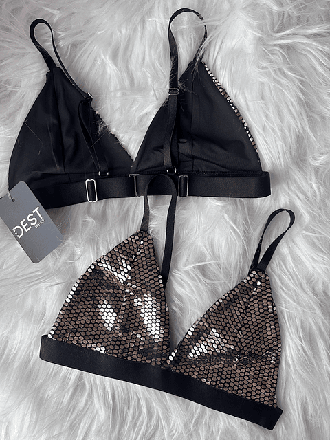 TOP BASIC TRIANGULO SHINE DORADO