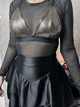 TOP BASIC TRIANGULO SHINE DORADO