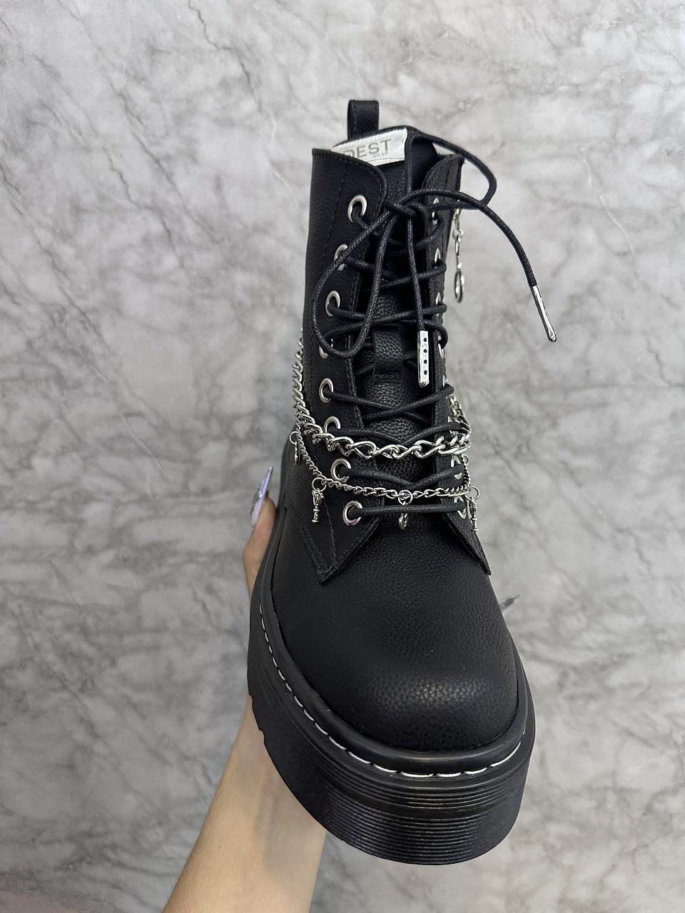 CHAIN COMBAT BOOTS 2