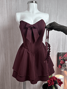 LUNA DRESS VINOTINTO