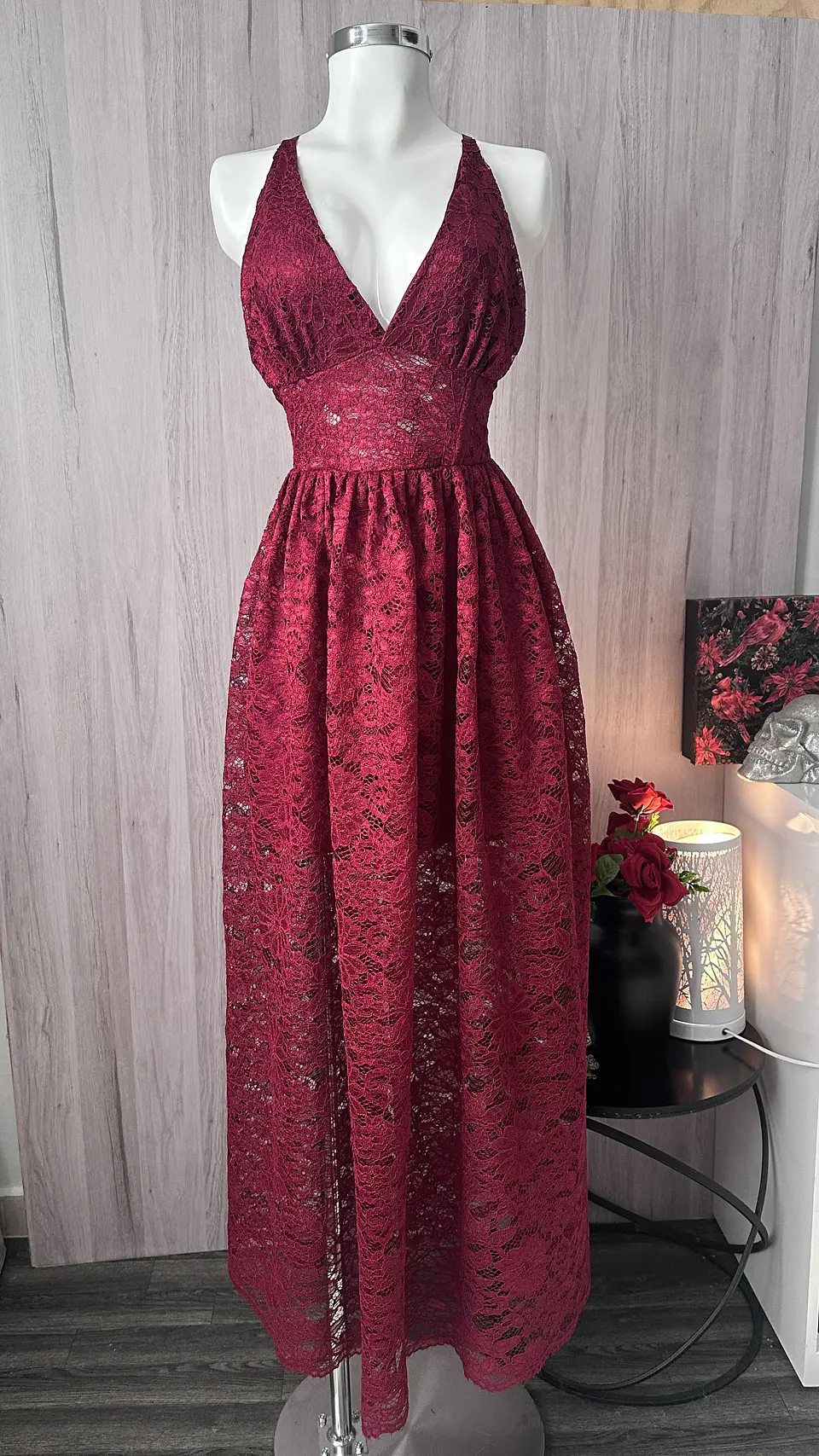 MARIBEL DRESS VINOTINTO 1