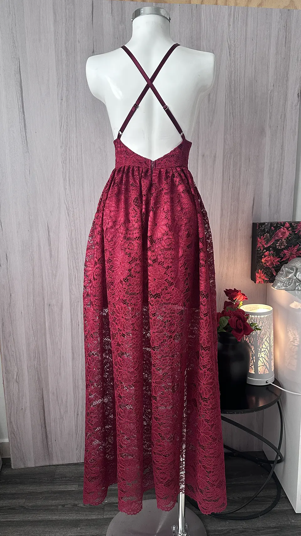 MARIBEL DRESS VINOTINTO 2