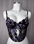 HEART BLACK PURPLE  BUSTIER ENCAJE