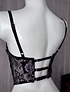 HEART BLACK PURPLE  BUSTIER ENCAJE