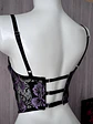 HEART BLACK PURPLE  BUSTIER ENCAJE - Miniatura 2