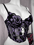 HEART BLACK PURPLE  BUSTIER ENCAJE