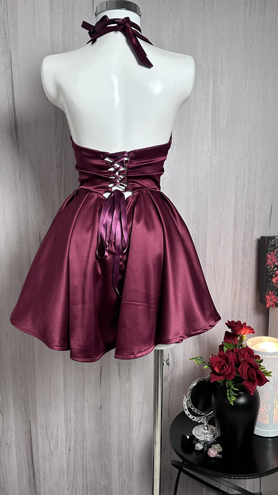 MONROE DRESS VINOTINTO 3