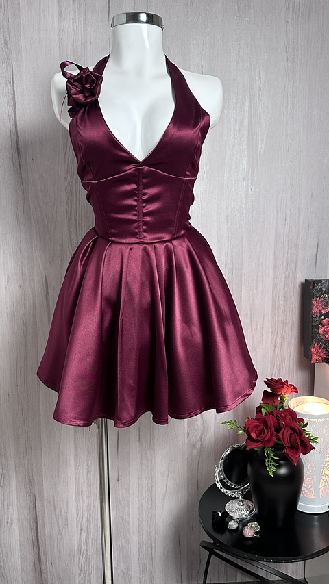 MONROE DRESS VINOTINTO