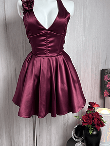 MONROE DRESS VINOTINTO