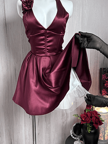 MONROE DRESS VINOTINTO