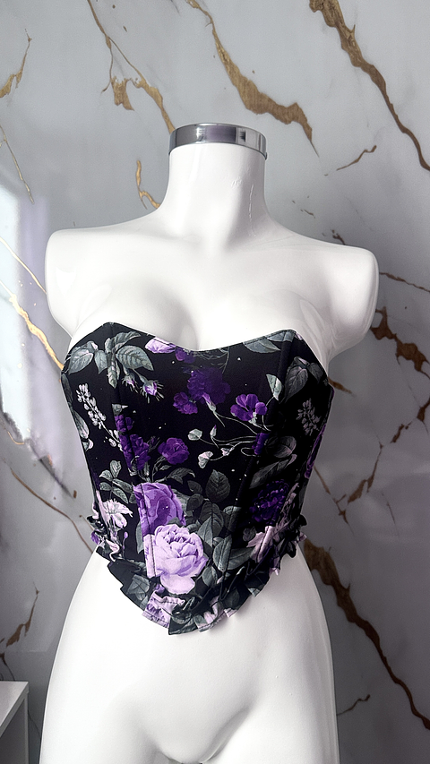 PRETTY CORSET FLORES