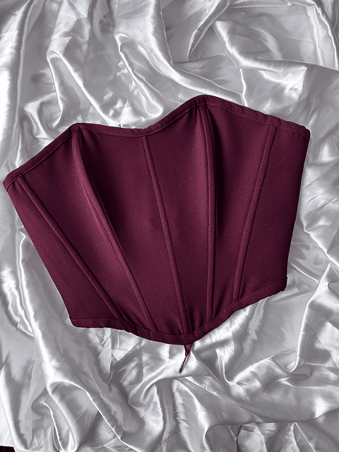ADARA CORSET CORTO VINOTINTO