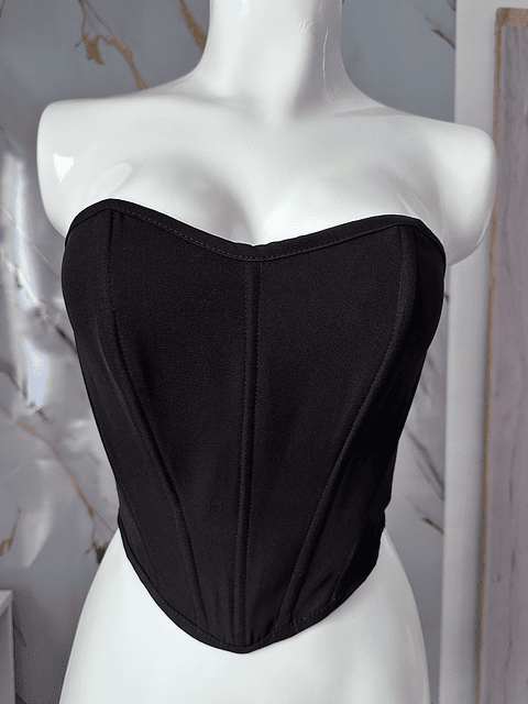 ADARA CORSET CORTO NEGRO