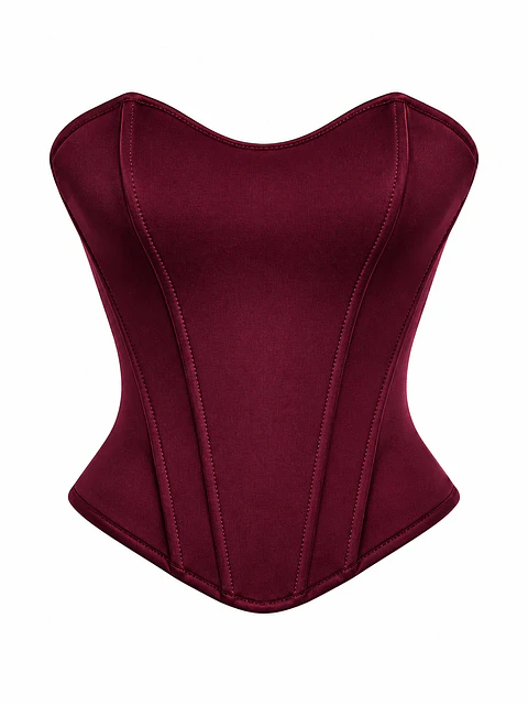 ADARA CORSET LARGO REDWINE