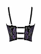 HEART BLACK PURPLE  BUSTIER ENCAJE - Miniatura 2