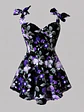 ROSSMARY DRESS ROSAS MORADAS - Miniatura 1