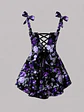 ROSSMARY DRESS ROSAS MORADAS - Miniatura 2