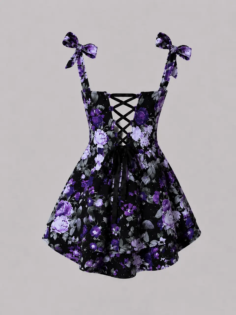 ROSSMARY DRESS ROSAS MORADAS 2