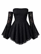 BELLA ENCAJE DRESS NEGRO - Miniatura 1