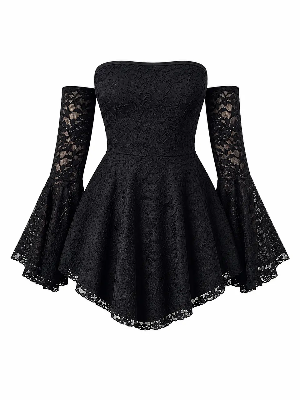 BELLA ENCAJE DRESS NEGRO 1