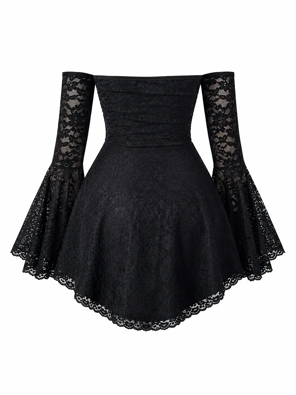 BELLA ENCAJE DRESS NEGRO 2