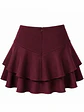 FALDASHORT HECHIZO VINOTINTO GAMUZA - Miniatura 2