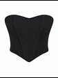 ADARA CORSET CORTO NEGRO - Miniatura 1