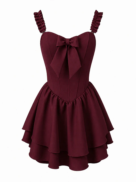 LUNA DRESS VINOTINTO