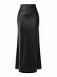 BELINDA FALDA LARGA SATIN NEGRA  - Miniatura 1