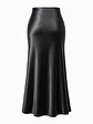 BELINDA FALDA LARGA SATIN NEGRA  - Miniatura 2