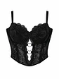 HEART BLACK BUSTIER ENCAJE - Miniatura 1