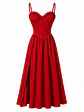 VIVIAN DRESS ROJO LARGO - Miniatura 1