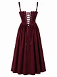 VIVIAN DRESS VINOTINTO LARGO - Miniatura 2