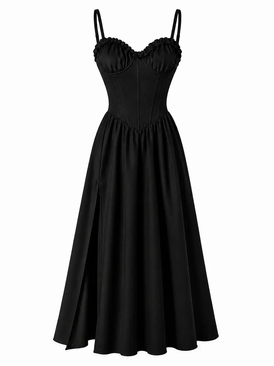 VIVIAN DRESS NEGRO LARGO 1