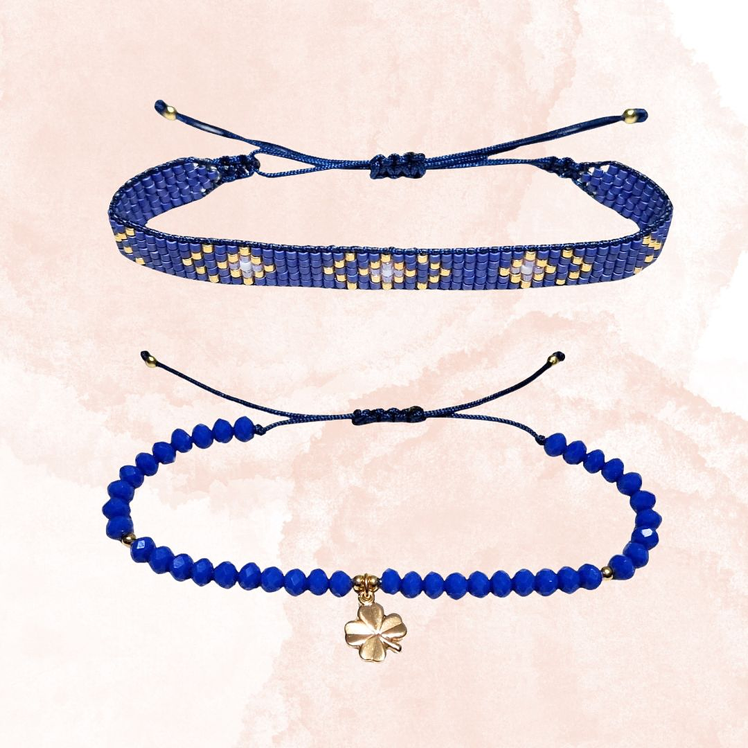 PULSERAS DUO SUERTE AZUL 1