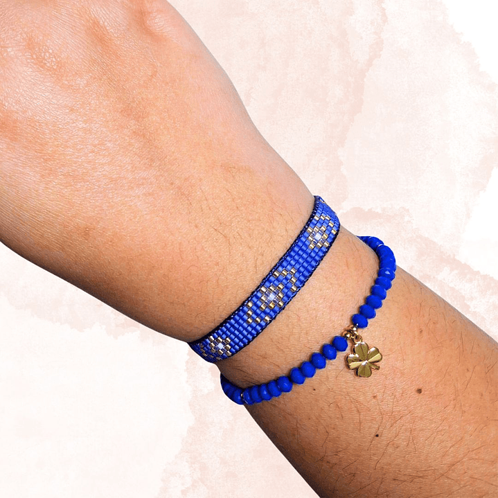 PULSERAS DUO SUERTE AZUL 2